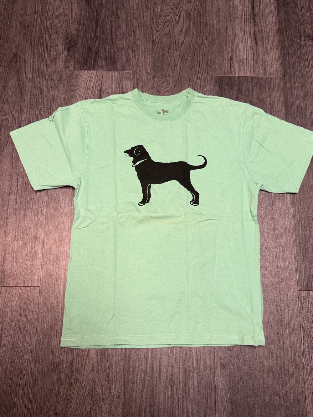The Black Dog Mint Green Short-Sleeve Tee with Black Dog Graphic